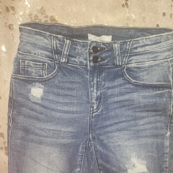 KanCan Black Skinny Jeans Distressed Ankle Length - Picture 5 of 8